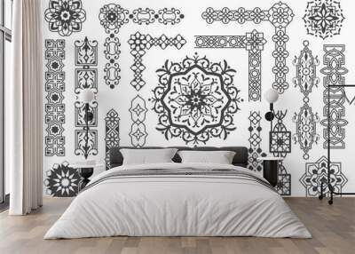 Islamic border and pattern design element vector illustration Wall mural