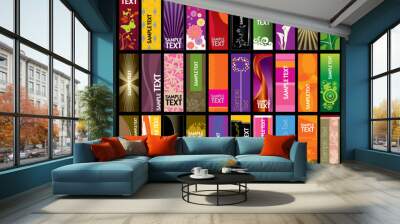 Vertical Banner Collection Wall mural