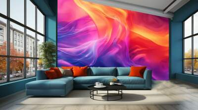 Abstract Swirling Colors Wall mural