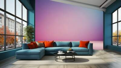 Studio background, Empty Room lilac ombre color wall and flooring. Studio display podium with blurry pink,violet and blue template.Vector banner Futuristic neon for product future cyberspace concept
 Wall mural