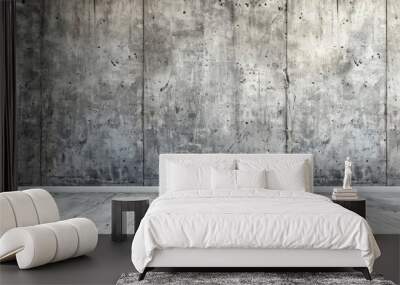 Gray Concrete Background With Natural Light, Offering An Industrial And Minimalist Backdrop, High Quality Wall mural