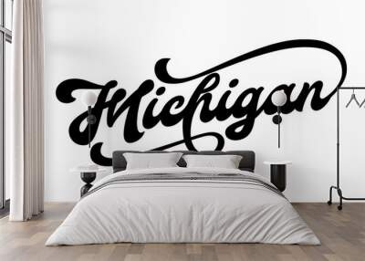 Vector Michigan text typography design for tshirt hoodie baseball cap jacket and other uses vector	 Wall mural