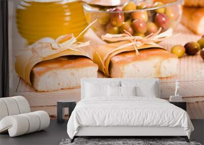 Focaccia bread.  Wall mural