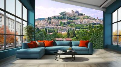 Panoramic view of Amelia. Umbria. Italy. Wall mural