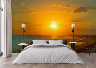 sunset on the beach
sunset in the sea
sunset at the beach
sunset over the sea Wall mural