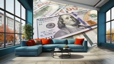 Money Bills US Dollars, Money Background Wall mural