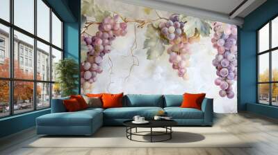 bunch of grapes Wall mural