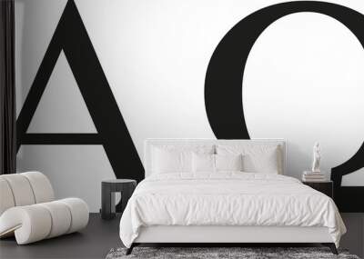 Greek alpha and omega sign Wall mural