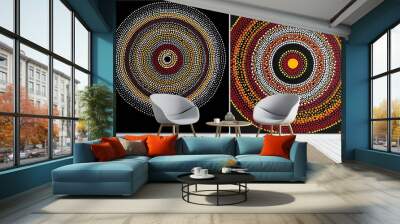 Australian Aboriginal Dot Painting Art Blending Tradition with Modern Techniques Wall mural