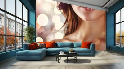 Beauty and jewelry concept - Beautiful Wall mural