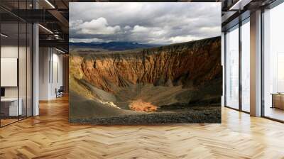 The Ubehebe Crater located is located in Death Valley, California, an extinct volcano that blew itself out years ago Wall mural