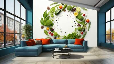 fresh herbs Wall mural