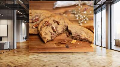 Chocolate Chip Cookies Still Life in Paris, France Wall mural