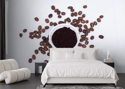 coffee beans in a cup Wall mural