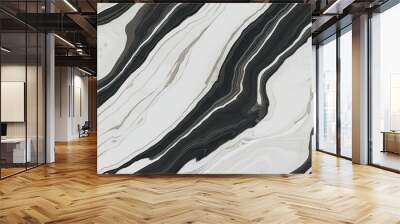 Contemporary White and Anthracite Marble Texture Background for Minimalist Design Wall mural