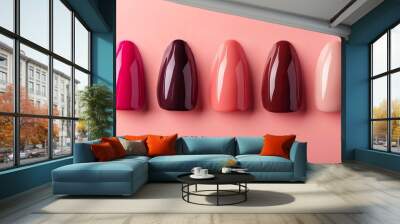 Fingernail polish finger makeup cosmetics for beauty Wall mural