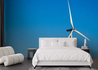 modern wind turbines or mills providing energy Wall mural