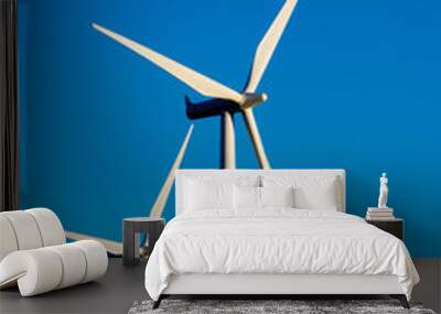 modern wind turbines or mills providing energy Wall mural