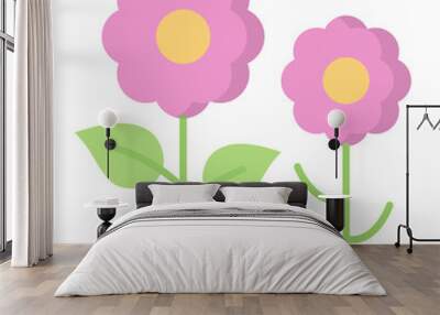 Flower Flat Icon Wall mural