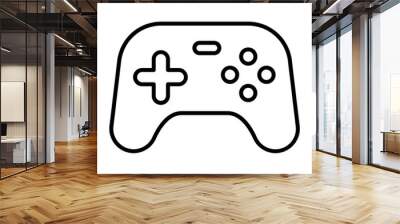 Game Remote Outline Icon Wall mural