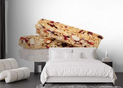 closeup fruit granola bars Wall mural