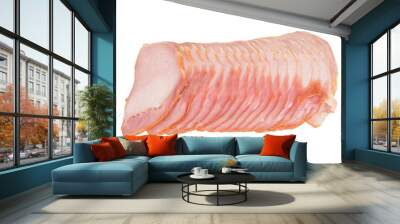 Isolated back bacon Wall mural