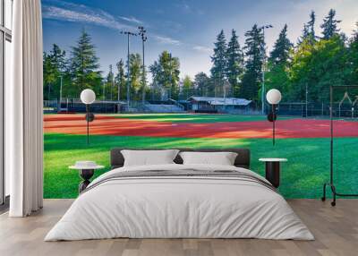 2019-08-28 BASEBALL DIAMOND IN LATE SUMMER Wall mural