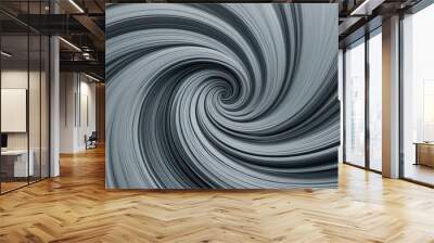 Light Grey Swirl Background with Noise Texture and Dynamic Motion Wall mural