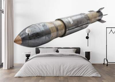 Missile bomb on transparent background Wall mural