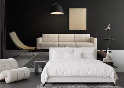 modern contemporary living room, lounge furniture Wall mural