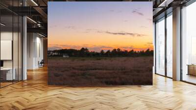 Panoramic sunset at Bodie Island Lighthouse  Wall mural