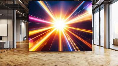 Radiant Sunlight with Stunning Light Effects and Eye-Catching Lens Flares Wall mural