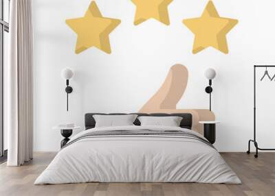 Ranking  Flat Icon Wall mural