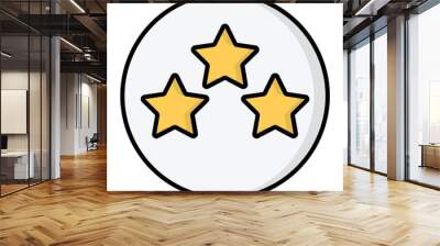 Rating Line Color Icon Wall mural