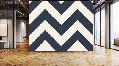 Seamless chevron pattern forming a zigzag line art design Wall mural