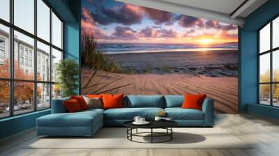 Stinson Beach Sunset Wall mural