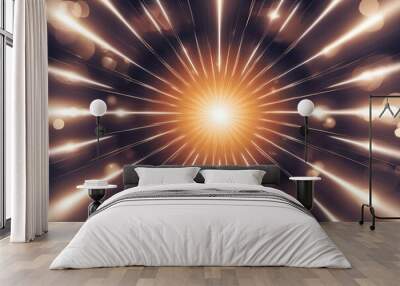 Stunning Radiant Background with Glow and Shine Effects for Captivating Visuals Wall mural