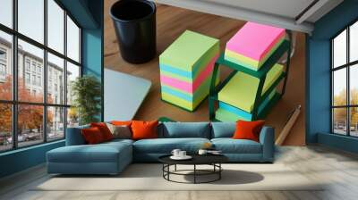 Sustainable Sticky Note Solutions for Eco-Conscious Office Communication Wall mural