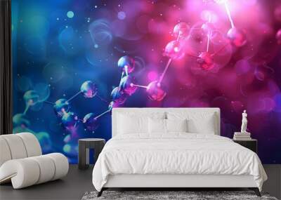 Template for science and technology presentation Wall mural