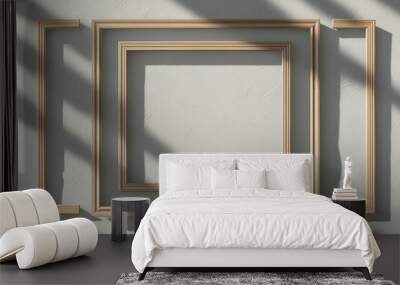 Textured Shadow Overlay Effect on Clear Background with Framed Patterns and Stunning Lighting Wall mural