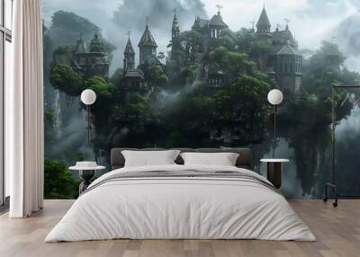 The image evokes a sense of mystery and adventure very detailed and realistic shape Wall mural