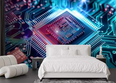 The most recent processor acceleration chip and future optical the processor Wall mural