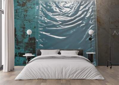 Translucent Textured Plastic Layer with Grunge Pattern Effect Wall mural