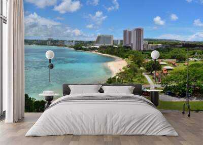 Tropical Tumon Bay in the tropical Pacific island of Guam Wall mural