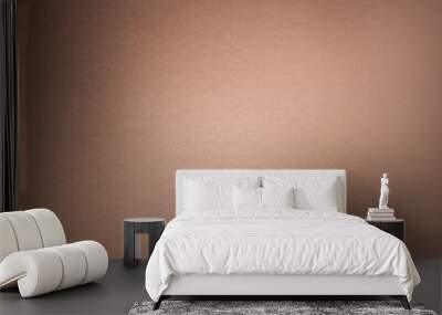 Copper red, blank metal sheet, texture closeup Wall mural