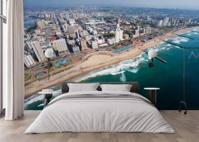 aerial view of durban, south africa Wall mural