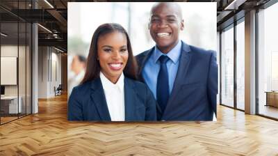 african business team portrait Wall mural