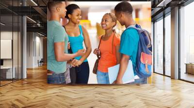 group of african american college students Wall mural