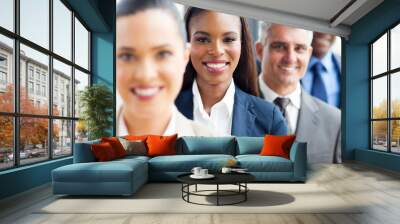 group of multiracial business people Wall mural