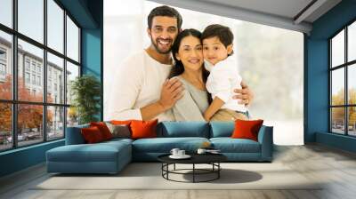 indian family of three Wall mural